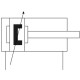 Плоский пневмоцилиндр Festo DZH-40-400-PPV-A