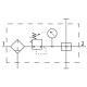 Блок подготовки воздуха Festo LFRS-1/4-D-MIDI-KA