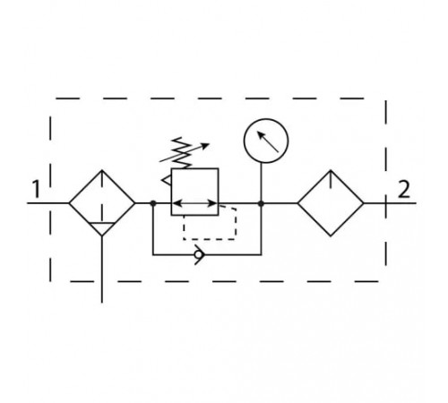 Блок подготовки воздуха, комбинация Festo MSB6-1/2-FRC1:J5M1