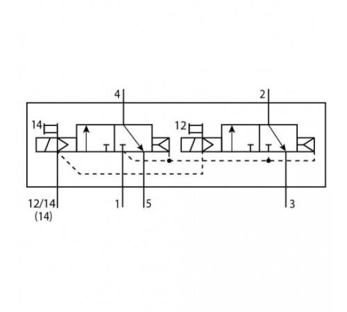 Распределитель с электромагнитным управлением Festo VSVA-B-T32C-AZD-D2-2AT1L