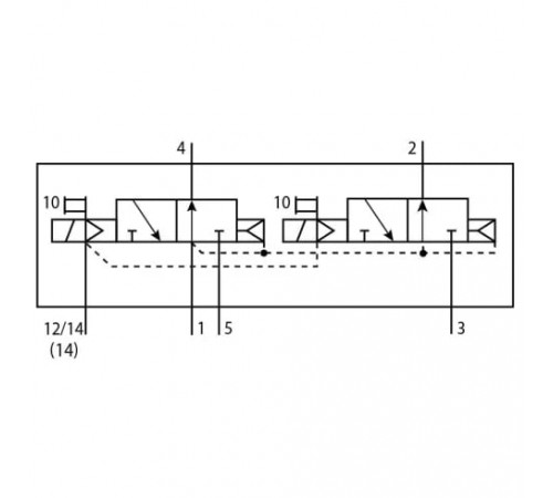Распределитель с электромагнитным управлением Festo VSVA-B-T32U-AZD-D1-2AT1L