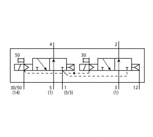 Распределитель с электромагнитным управлением Festo VSVA-B-T32F-AZD-A1-2AT1L