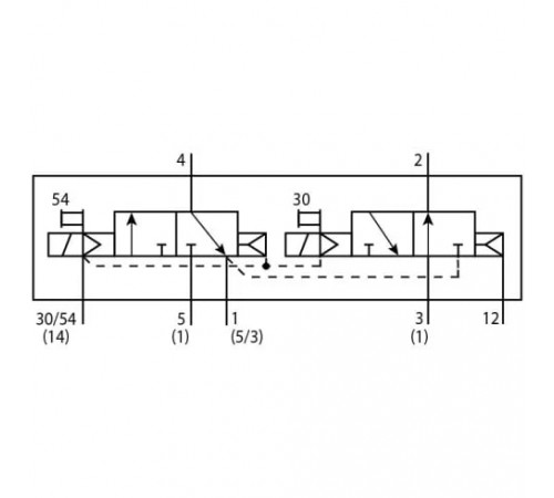 Распределитель с электромагнитным управлением Festo VSVA-B-T32W-AZD-A2-2AT1L