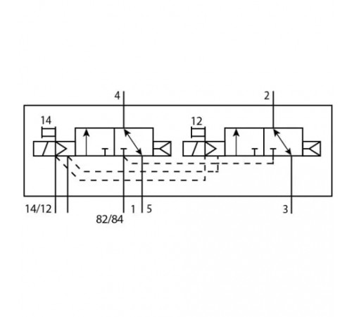 Распределитель с электромагнитным управлением Festo VUVG-B18-T32C-AZT-F-1H2L-W1