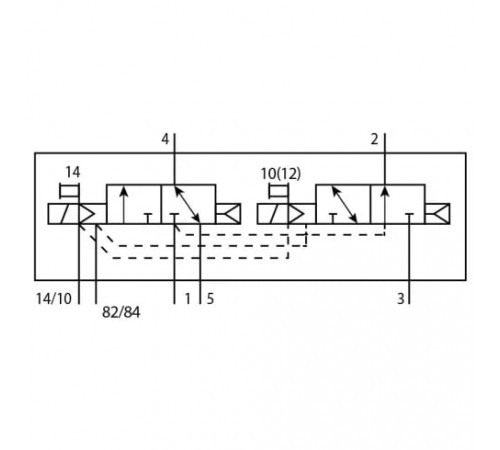 Распределитель с электромагнитным управлением Festo VUVG-B14-T32H-AZT-F-1T1L-EX2C