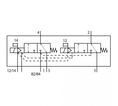 Распределитель с электромагнитным управлением Festo VUVG-B14-T32C-MZT-F-1T1L-EX2C