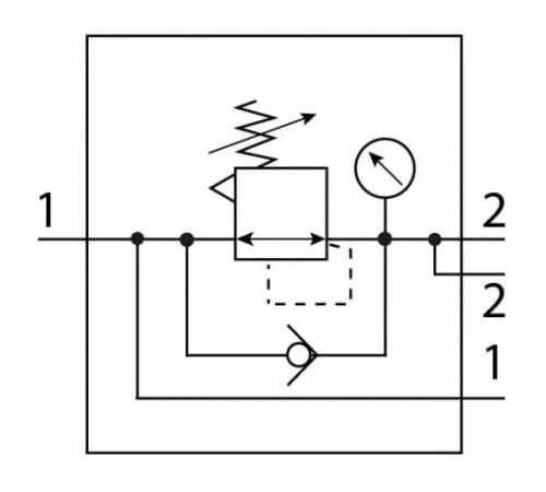 Регулятор давления Festo MS6-LRB-1/2-D8-AS