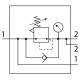 Регулятор давления Festo MS6-LRB-1/2-D8-AS