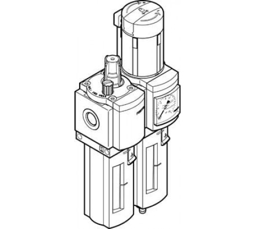 Блок подготовки воздуха, комбинация Festo MSB6-1/2-FRC5:J1M1-Z