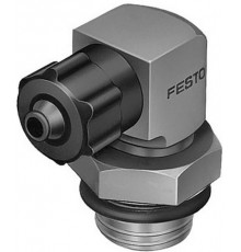 Штуцер ниппельный угловой с накидной гайкой Festo LCKN-1/8-PK-4