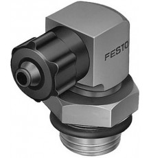 Штуцер ниппельный угловой с накидной гайкой Festo LCKN-1/8-PK-6