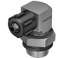 Штуцер ниппельный угловой с накидной гайкой Festo LCKN-1/4-PK-4