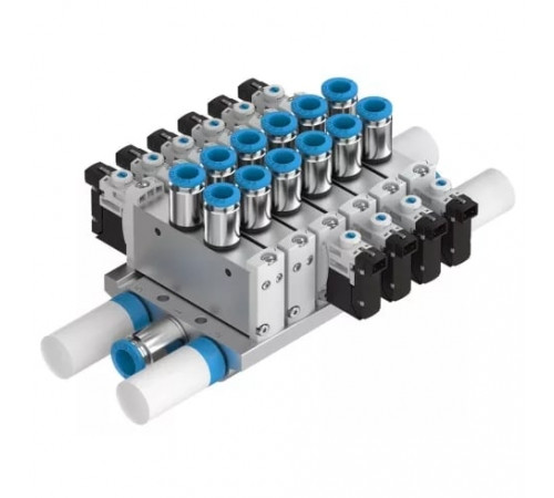 Блок распределителей с монтажом на плиту Festo VTUG-10-SS2-B1T-Q6LA-UL-Q4S-G3K+S3