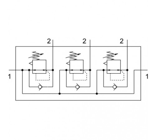 Коллектор регуляторов давления Festo LRB-1/4-DB-7-O-K3-MINI