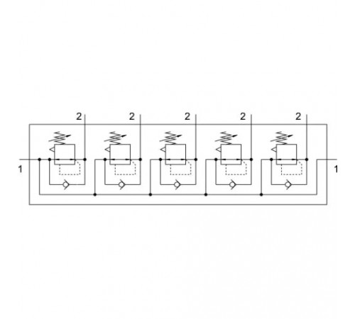 Коллектор регуляторов давления Festo LRB-1/4-DB-7-O-K5-MINI