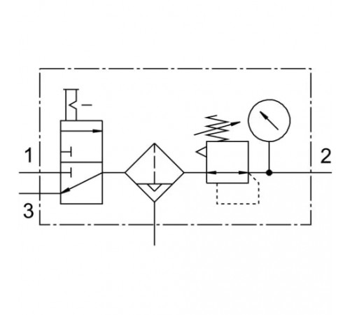 Блок подготовки воздуха Festo LFR-1/2-D-MIDI-KC-A