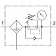Фильтр-регулятор давления Festo MS6N-LFR-1/4-D7-CUV-AS