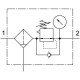 Фильтр-регулятор давления Festo MS6N-LFR-1/4-D7-ERM-AS
