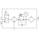 Блок подготовки воздуха, комбинация Festo MSB4-1/4:C3J1M1-WP