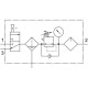 Блок подготовки воздуха, комбинация Festo MSB6-1/2:C3J2M1-WP