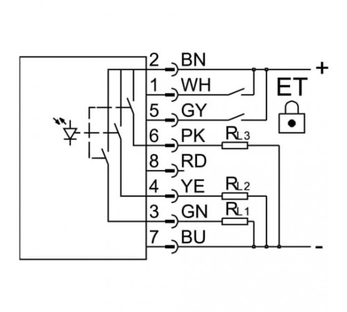 Датчик цвета Festo SOEC-RT-Q50-PS-S-7L