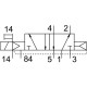 Распределитель с электромагнитным управлением Festo CPVSC1-M5H-M-H-M5