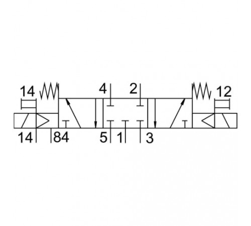 Распределитель с электромагнитным управлением Festo CPV18-M1H-5/3GS-1/4