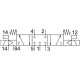 Распределитель с электромагнитным управлением Festo CPV18-M1H-5/3GS-1/4