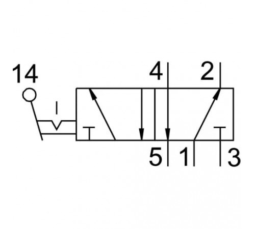 Ручной клапан Festo H-5-1/4-B