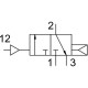 Распределитель с пневматическим управлением Festo VUWS-L25-M32C-A-N14