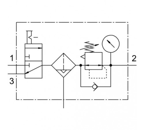 Блок подготовки воздуха Festo LFR-1/2-D-DI-MAXI-KC-A