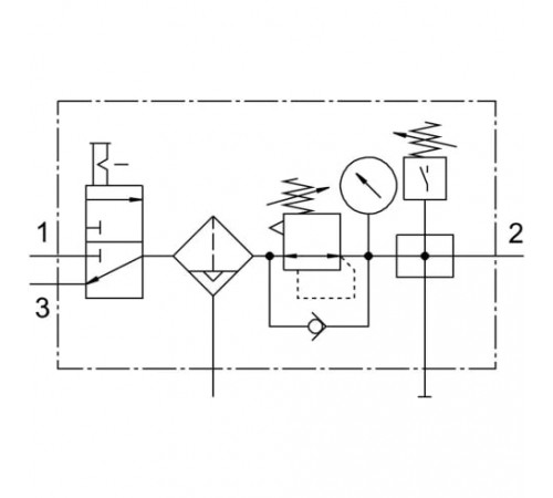 Блок подготовки воздуха Festo LFR-1/2-D-DI-MAXI-KF-A