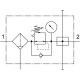 Блок подготовки воздуха Festo LFR-1/2-D-DI-MAXI-KA