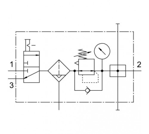 Блок подготовки воздуха Festo LFR-1/2-D-DI-MAXI-KB-A