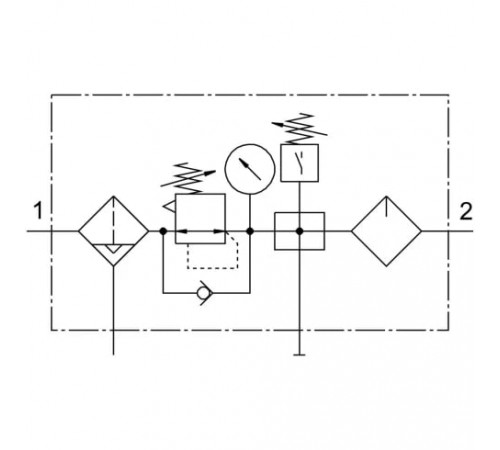Блок подготовки воздуха Festo FRC-1/2-D-DI-MAXI-KB-A