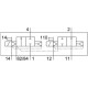 Распределитель с электромагнитным управлением Festo CPV14-M1H-2OLS-2GLS-1/8