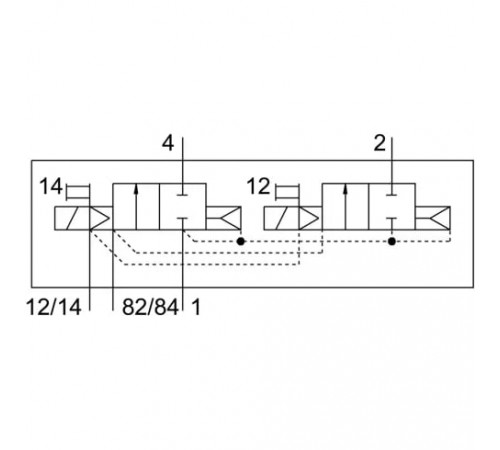 Распределитель с электромагнитным управлением Festo VMPA14-M1HF-D-PI