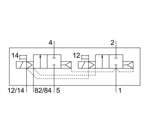 Распределитель с электромагнитным управлением Festo VMPA14-M1HF-I-PI