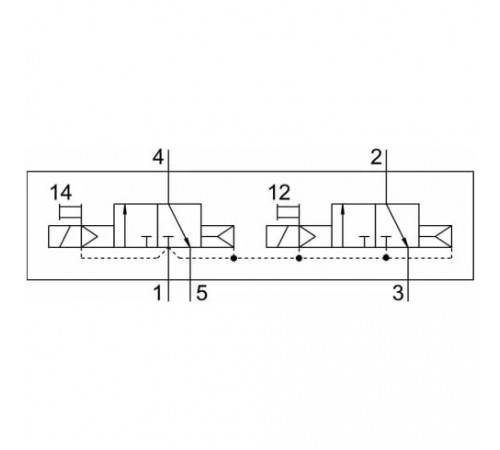 Распределитель с электромагнитным управлением Festo VSVA-B-T32C-AD-D2-1R5L