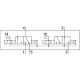 Распределитель с электромагнитным управлением Festo VSVA-B-T32H-AH-A2-1R2L