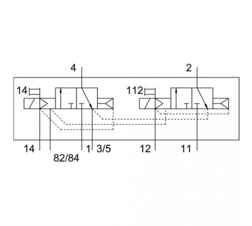Распределитель с электромагнитным управлением Festo CPV10-M1H-2X3-GLS-K-M7