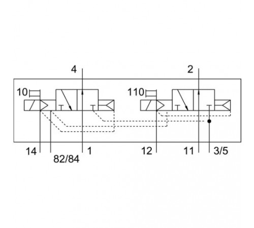 Распределитель с электромагнитным управлением Festo CPV10-M1H-2X3-OLS-K-M7