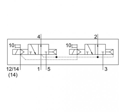 Распределитель с электромагнитным управлением Festo VSVA-B-T32U-AZH-A2-1C1