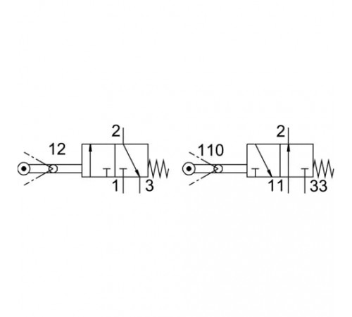 Распределитель с качающимся рычагом Festo RW/O-3-1/8