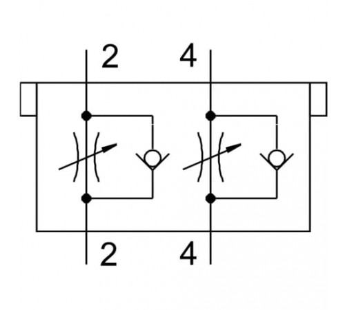 Дроссель с обратным клапаном Festo CPV10-BS-2XGRZZ-M7