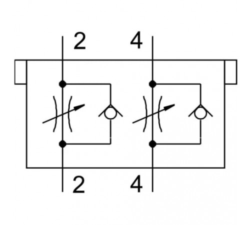 Дроссель с обратным клапаном Festo CPV10-BS-2XGRAZ-M7
