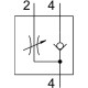 Дроссель с обратным клапаном Festo CPV10-BS-GRZ-V-M7