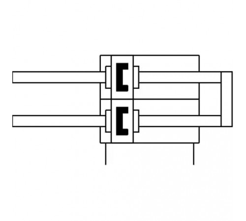 Двухпоршневой пневмоцилиндр Festo DPZ-10-25-P-A-KF-S2