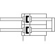 Двухпоршневой пневмоцилиндр Festo DPZ-10-25-P-A-KF-S2