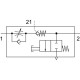 Дроссель с обратным клапаном Festo VFOF-LE-BAH-G14-Q8